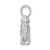 De-Ani Sterling Silver Rhodium-Plated Textured 3D Shih Tzu Dog Pendant QC10230