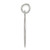Sterling Silver Rhodium-plated Wedding Bells Disc Charm QC2077