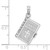 De-Ani Sterling Silver Rhodium-Plated Moveable 3D Spanish Santa Biblia Pendant QC10417
