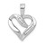 14k White Gold 1/8ct. Diamond Heart Pendant PM4848-013-WA