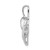 14k White Gold 1/8ct. Diamond Heart Pendant PM4848-013-WA