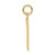 14k  Large Polished Number 1 Charm LP01