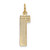 14k  Large Polished Number 1 Charm LP01