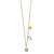 14k Diamond Two Circle and Heart 18 inch Necklace PM4700-010-YA