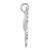 De-Ani Sterling Silver Rhodium-Plated Polished Cut-Out Butterfly Pendant QC10553