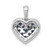 14k White Gold Diamond and .31 Sapphire Heart Pendant PM5268-SA-013-WA