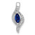 14k White Gold  Diamond and Marquise .29 Sapphire Pendant PM5265-SA-004-WA