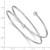 Sterling Silver Rhodium-plated Flexible Wrap Bangle QB899