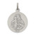 Sterling Silver Antiqued Sacred Heart of Jesus Medal QC5483