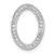 14k White Gold 1/4ct. Diamond Channel Set Oval Chain Slide PM3826-025-WA