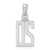 14kw Polished Number 20 Pendant NU20W