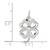Sterling Silver 4-leaf Clover Charm QC3882