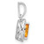 14K White Gold Lab Grown VS/SI FGH Dia and Citrine Pendant PM9354-CI-010-WLG