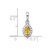 14K White Gold Lab Grown VS/SI FGH Dia and Citrine Pendant PM9354-CI-010-WLG