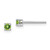 Sterling Silver Rhodium-plated 3mm Round Peridot Post Earrings QBE25AUG
