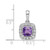 14K White Gold Lab Grown VS/SI FGH Dia and Amethyst Halo Pendant PM9037-AM-028-WLG