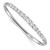 Sterling Silver Rhodium-plated Graduated CZ Hinged Bangle QB1280