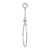 14k White Gold Filigree Charm Holder M795W