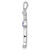 14K White Gold Lab Grown Diamond VS/SI FGH & Cr Sapphire Cross Penda PM5272-SA-020-WLG