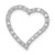 14k White Gold 1/5ct. Diamond Curved Heart Chain Slide PM4869-020-WA