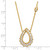 14K Lab Grown Diamond VS/SI FGH Teardrop Necklace PM9143-075-YLG-18