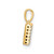 14K  Diamond Letter M Initial with Bail Pendant PM9797M-009-YA