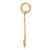 14k Medium Satin Number 94 Charm LSM94