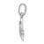 Sterling Silver Rhodium-plated CZ Butterfly Pendant QC9229
