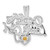 Sterling Silver Rhodium-platedCitrine Daddy's Little Girl Pendant QC6020