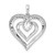 14k White Gold 1/6ct. Diamond Entwined Heart Pendant PM4927-016-WA