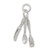 Sterling Silver Fork, Knife, and Spoon Charm QC6153