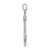 Sterling Silver Rhodium Plated Polished Anchor Charm QC9257