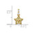 14k Diamond and Yellow Sapphire Star Pendant PM6611-SAY-002-YA