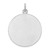 Sterling Silver Rhodium-plated Enamel St. Christopher Medal QC9416