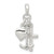 Sterling Silver Polished Anchor Heart and Cross Pendant QC7629
