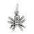 Sterling Silver Antiqued Spider Charm QC7679