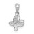 14k White Gold .01ct. Diamond Butterfly Pendant PM5214-001-WA