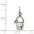 Sterling Silver Antiqued Sand Bucket and Shovel Charm QC4943