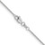14K White Gold 14 inch 1.2mm Cable with Lobster Clasp Chain PEN207-14