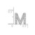 14K  White Gold Diamond Letter M Initial Charm PM5221M-016-WA
