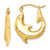 10k Polished Dolphin Hoop Earrings 10ER296
