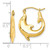 10k Polished Dolphin Hoop Earrings 10ER296
