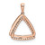 14k Rose Gold 1/6ct. Diamond Double Triangle Pendant PM4737-016-RA