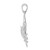 De-Ani Sterling Silver Rhodium-Plated Polished Stone Crab Pendant QC10082