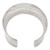 Sterling Silver 49.5mm Hammered Cuff Bangle QB495