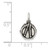 Sterling Silver Antiqued Drum Charm QC7759