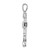 14k White Gold Diamond Filigree Cross Pendant PM5125-040-WA
