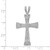 14k White Gold Diamond Filigree Cross Pendant PM5125-040-WA