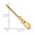 14K 6 inch 1.25mm Diamond-cut Spiga with Lobster Clasp Bracelet PEN62-6