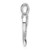 14k White Gold Heart Cross Pendant Mounting PM5143-004-W